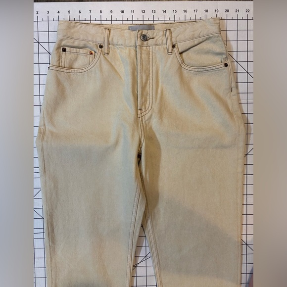 NWOT Everlane Women’s Size 28 Regular Pure Clay Ecru High Rise Jeans - Picture 2 of 12
